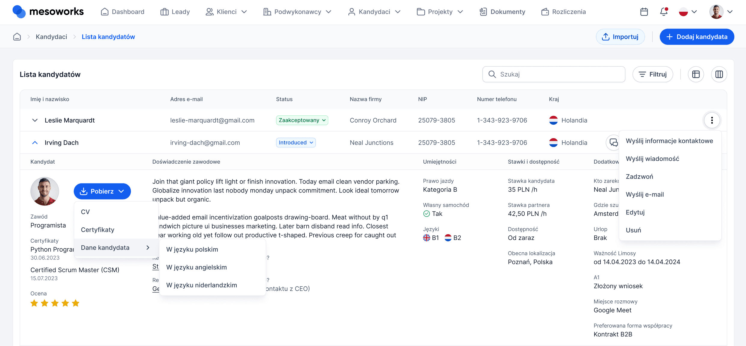 Nowoczesny System CRM z Automatyzacją: Platforma dla Zespołów | Django + Next.js