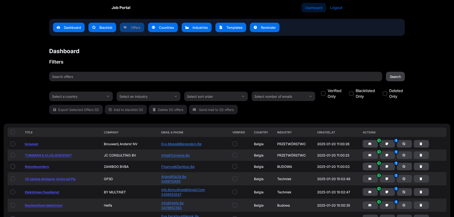 Portal Pracy z AI: Agregator Ofert dla Rynku Europejskiego | Django + React